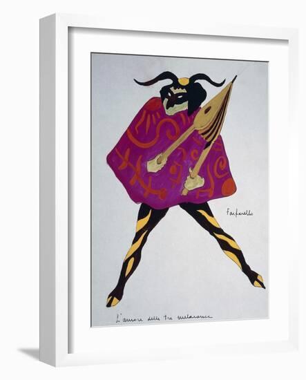 Farfarello, Costume Sketch for Love for Three Oranges, Opus 33, 1919-Sergei Prokofiev-Framed Giclee Print