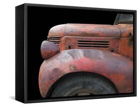 Fargo Red-Larry Hunter-Framed Stretched Canvas