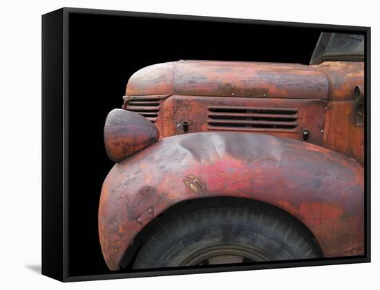 Fargo Red-Larry Hunter-Framed Stretched Canvas