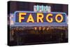 Fargo Theater Sign, Fargo, North Dakota, USA-Walter Bibikow-Stretched Canvas