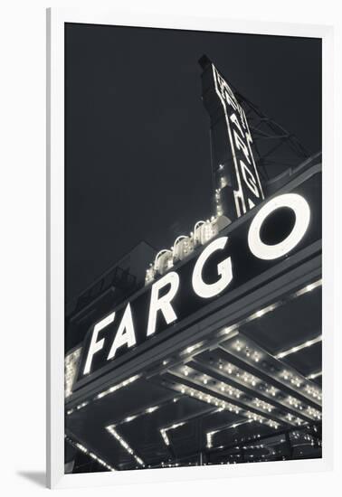 Fargo Theater Sign, Fargo, North Dakota, USA-Walter Bibikow-Framed Photographic Print