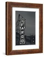 Fargo Theater Sign, Fargo, North Dakota, USA-Walter Bibikow-Framed Photographic Print