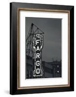 Fargo Theater Sign, Fargo, North Dakota, USA-Walter Bibikow-Framed Photographic Print