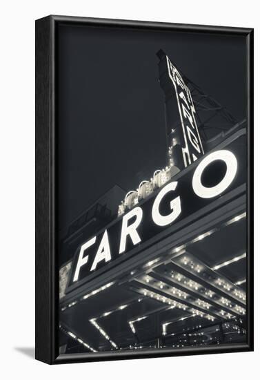 Fargo Theater Sign, Fargo, North Dakota, USA-Walter Bibikow-Framed Photographic Print