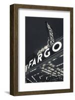 Fargo Theater Sign, Fargo, North Dakota, USA-Walter Bibikow-Framed Photographic Print