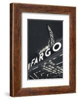 Fargo Theater Sign, Fargo, North Dakota, USA-Walter Bibikow-Framed Photographic Print