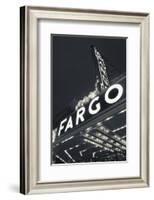 Fargo Theater Sign, Fargo, North Dakota, USA-Walter Bibikow-Framed Photographic Print