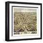 Faribault, Minnesota - Panoramic Map-Lantern Press-Framed Art Print