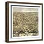 Faribault, Minnesota - Panoramic Map-Lantern Press-Framed Art Print