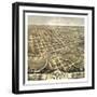 Faribault, Minnesota - Panoramic Map-Lantern Press-Framed Art Print