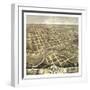 Faribault, Minnesota - Panoramic Map-Lantern Press-Framed Art Print