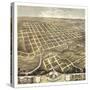 Faribault, Minnesota - Panoramic Map-Lantern Press-Stretched Canvas