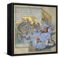 Faridun in the Guise of a Dragon Tests His Sons-Aqa Mirak-Framed Stretched Canvas