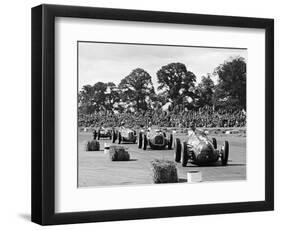 Farina leads the field in his Alfa Romeo 159 during Daily Express Trophy, Silverstone-null-Framed Photographic Print