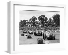 Farina leads the field in his Alfa Romeo 159 during Daily Express Trophy, Silverstone-null-Framed Photographic Print