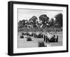 Farina leads the field in his Alfa Romeo 159 during Daily Express Trophy, Silverstone-null-Framed Photographic Print