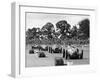 Farina leads the field in his Alfa Romeo 159 during Daily Express Trophy, Silverstone-null-Framed Photographic Print