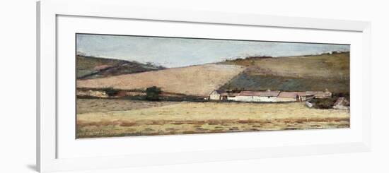Farm Among the Hills, Near Giverny, 1898-Theodore Robinson-Framed Premium Giclee Print