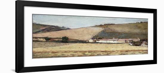 Farm Among the Hills, Near Giverny, 1898-Theodore Robinson-Framed Premium Giclee Print