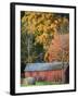 Farm and Barn, Missouri River Valley, Matson, Missouri, USA-Walter Bibikow-Framed Premium Photographic Print