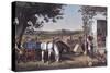 Farm and Fireside-Currier & Ives-Stretched Canvas