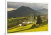 Farm and Haystacks in the Rural Transylvania Landscape at Sunset, Piatra Fantanele, Transylvania-Matthew Williams-Ellis-Framed Photographic Print