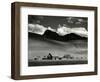 Farm and Mountains, California, 1969-Brett Weston-Framed Photographic Print