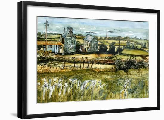 Farm And Sea-Joan Thewsey-Framed Giclee Print