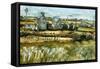 Farm And Sea-Joan Thewsey-Framed Stretched Canvas