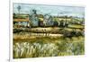Farm And Sea-Joan Thewsey-Framed Giclee Print