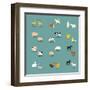 Farm Animals and Pets-K N-Framed Art Print