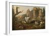 Farm Animals in a Landscape, 1685 (Oil on Canvas)-Johann Heinrich Roos-Framed Giclee Print