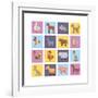 Farm Animals Set-Macrovector-Framed Art Print