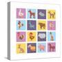 Farm Animals Set-Macrovector-Stretched Canvas