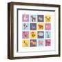 Farm Animals Set-Macrovector-Framed Art Print