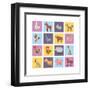 Farm Animals Set-Macrovector-Framed Art Print