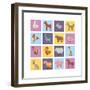 Farm Animals Set-Macrovector-Framed Art Print