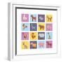 Farm Animals Set-Macrovector-Framed Art Print