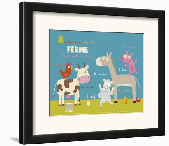 Farm Animals-Isabelle Jacque-Framed Art Print