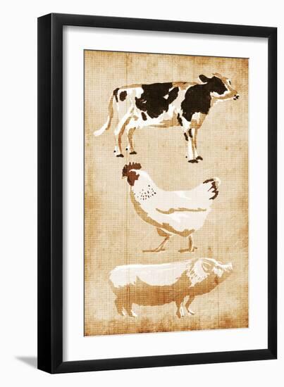 Farm Animals-OnRei-Framed Art Print