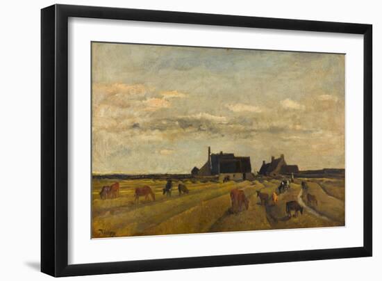 Farm at Kerity, Brittany-Charles-François Daubigny-Framed Giclee Print