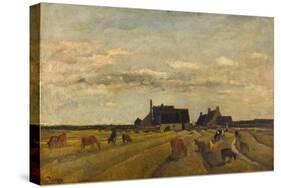 Farm at Kerity, Brittany-Charles-François Daubigny-Stretched Canvas