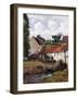 Farm at Osny, 1883-Paul Gauguin-Framed Premium Giclee Print