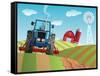 Farm Background-Nikola Knezevic-Framed Stretched Canvas