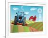 Farm Background-Nikola Knezevic-Framed Art Print