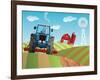 Farm Background-Nikola Knezevic-Framed Art Print