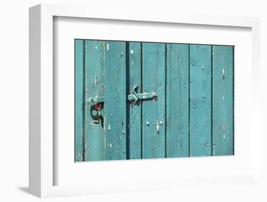 Farm, Barn Goal, Weather-Beaten Wood, Close-Up, Detail-Catharina Lux-Framed Photographic Print