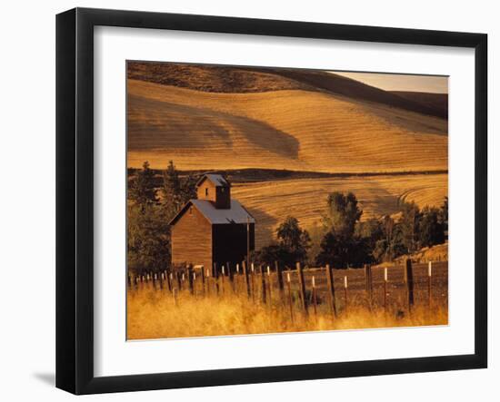 Farm, Bend, Oregon, USA-Walter Bibikow-Framed Photographic Print