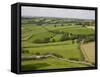 Farm Beside Carreg Cennon Castle, Brecon Beacons National Park, Wales, United Kingdom, Europe-Julian Pottage-Framed Stretched Canvas