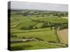 Farm Beside Carreg Cennon Castle, Brecon Beacons National Park, Wales, United Kingdom, Europe-Julian Pottage-Stretched Canvas